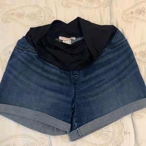 Isabel Maternity MIDI Short Size 6 Blue Denim